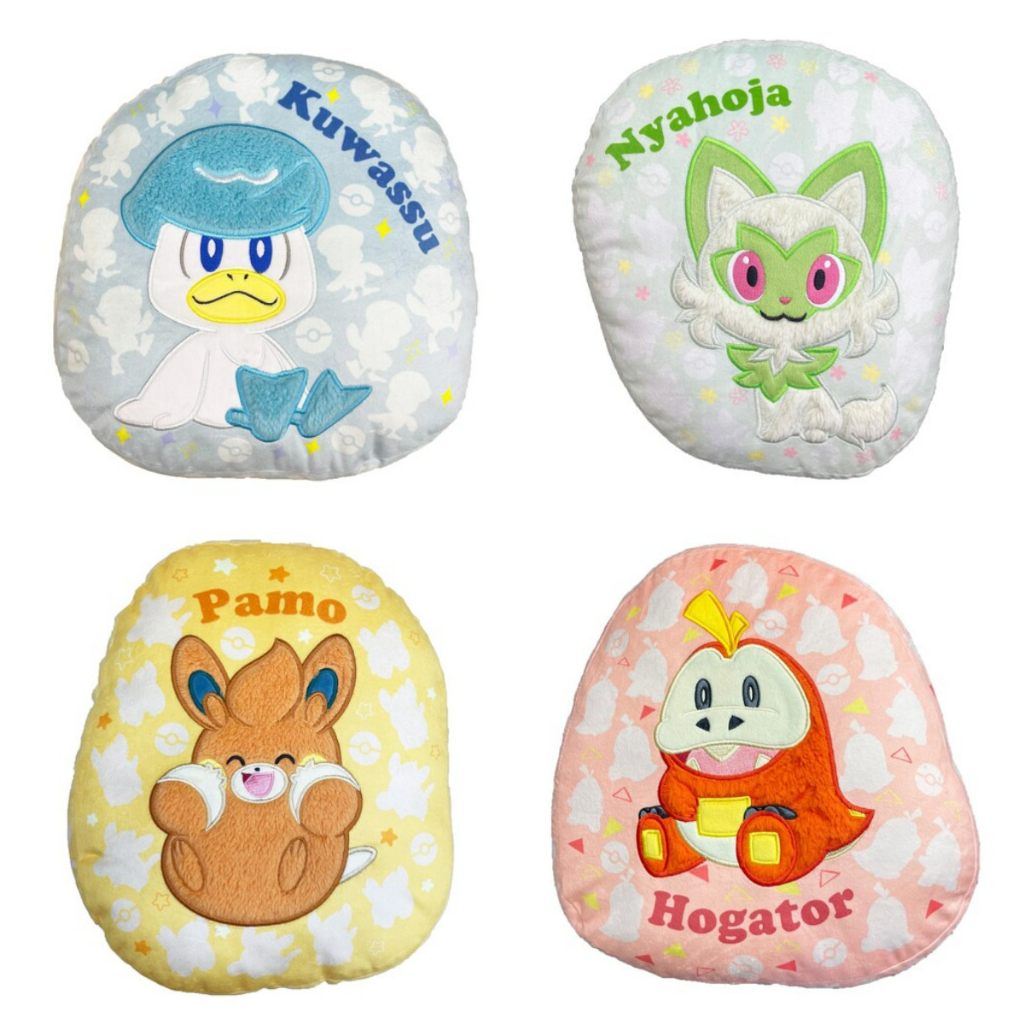 [Hina日本代購] 下單前詢問 日本 寶可夢 Pokémon 抱枕 靠枕 呆火鱷 布撥 新葉喵 潤水鴨 御三家 朱紫 | 蝦皮購物