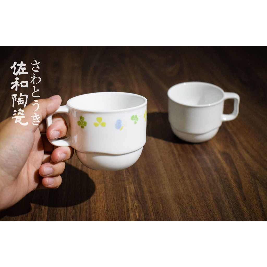 佐和陶瓷餐具批發+【朝日馬克杯(幸運草XL13072-13/白強化XL13073-44B