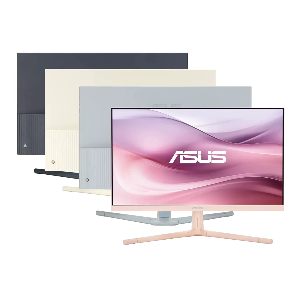 桌面美學新革命！ASUS 華碩 VU249CFE 24吋 100Hz 護眼顯示器評測：莫蘭迪馬卡龍四色、USB-C一線連與人體工學升降的極致優雅