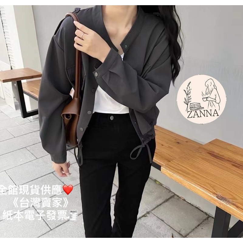 《zanna》5217(R)水，D4-2秋必備款 下抽繩（厚雪紡質感）女裝 其他外套 薄長 騎士風 風衣外套 下擺縮 | 蝦皮購物