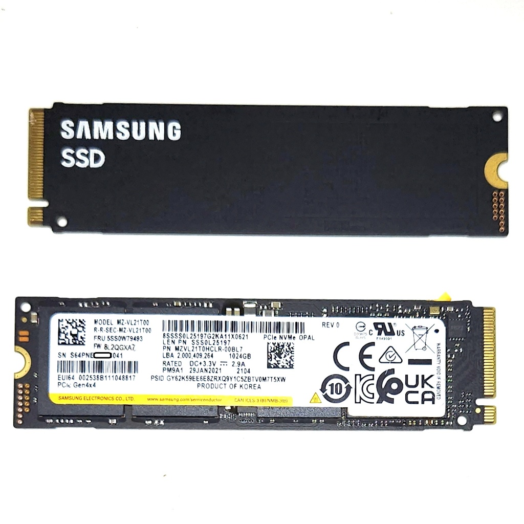 1TB】Samsung 三星PM9A1 1TB NVMe PCIe Gen4 SSD 固態硬碟拆機良品