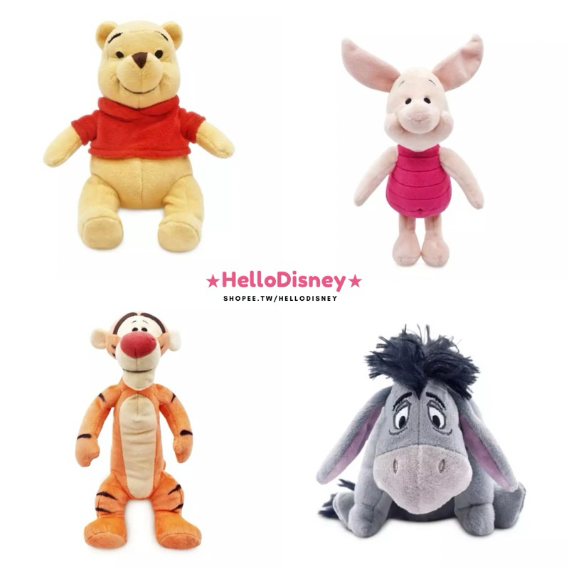 ️代購 美國 迪士尼 正版 Winnie the Pooh 小熊維尼 小豬 屹耳 跳跳虎 娃娃 玩偶 | 蝦皮購物