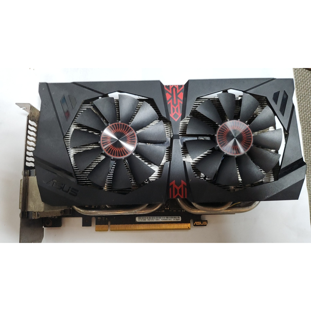 中古】ASUS製グラボ 荒々しい STRIX-GTX1060-DC2O6G PCIExp 6GB