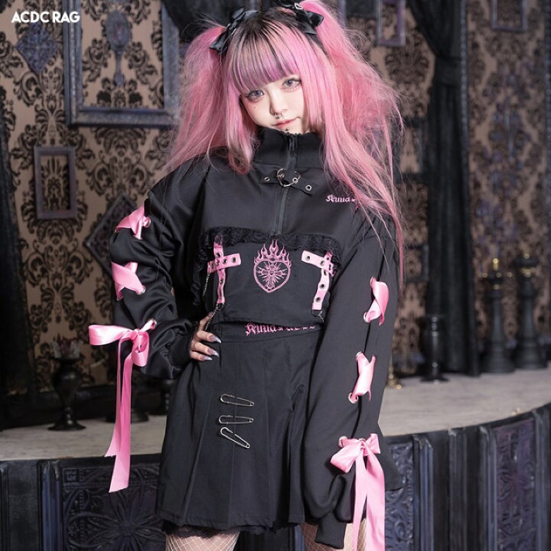 ＊ACDC RAG 現貨在台 HEAVEN系列 半裙 日本正版代購 棉花糖女孩可穿 地雷系 原宿 賽博龐克 黑暗風 | 蝦皮購物