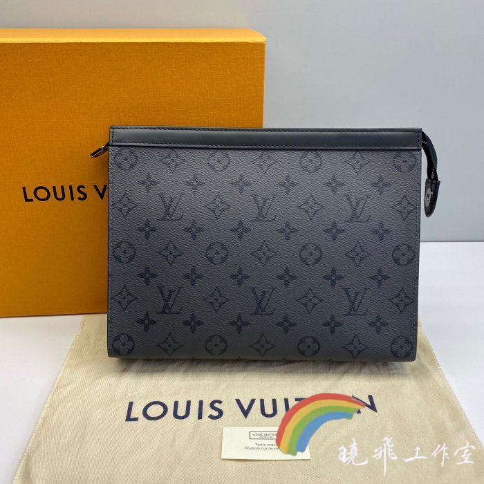 Replica Louis Vuitton Pochette To-Go Clutch Bag M81569 Monogram Eclipse