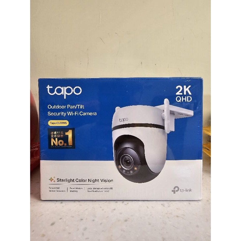 自售TP-Link Tapo C520WS 2K 戶外旋轉式 防護攝影機 wifi監視器 網路監控 全彩夜