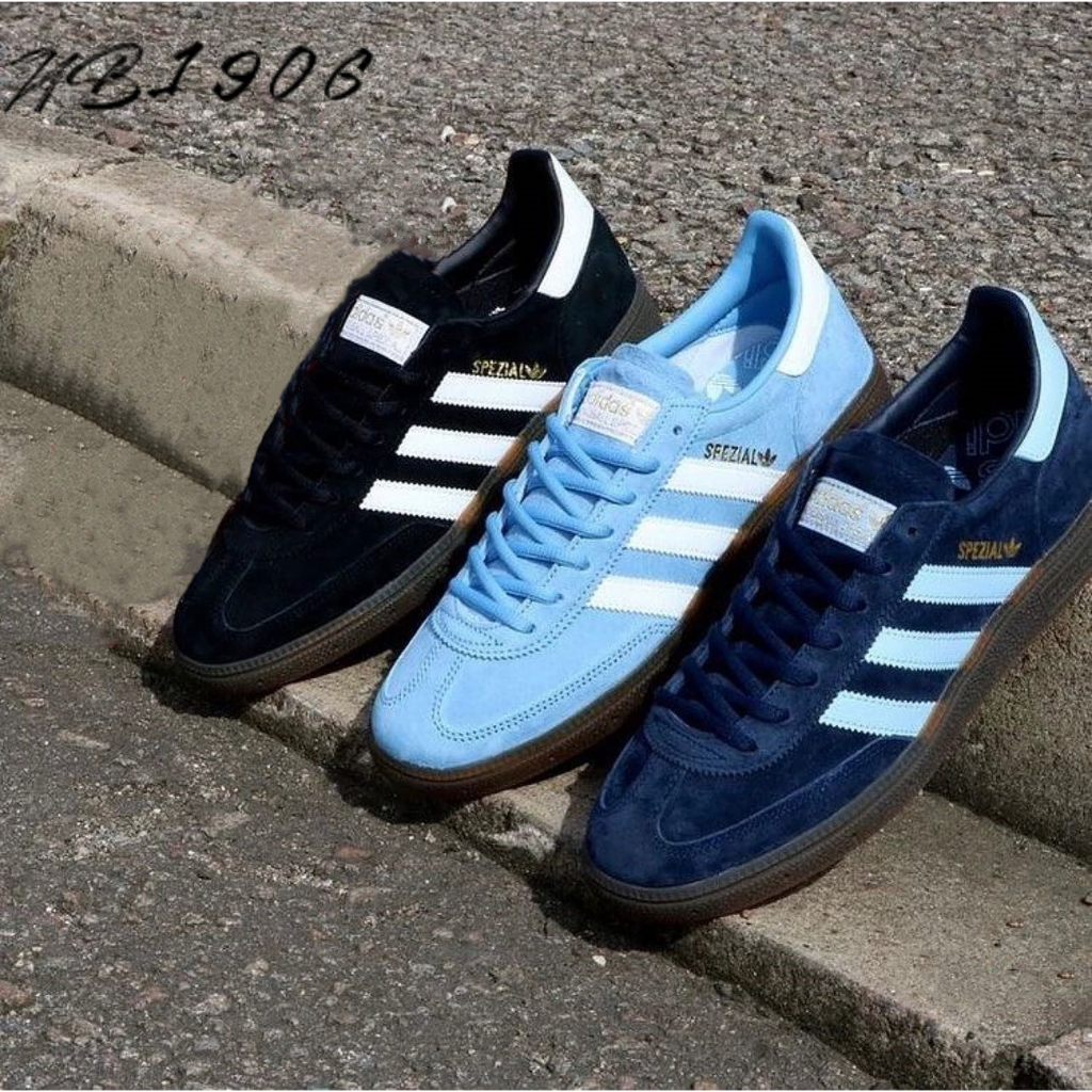 1906限時下殺adidas originals Handball SozI 白藍BD7632 藍棕BD7633