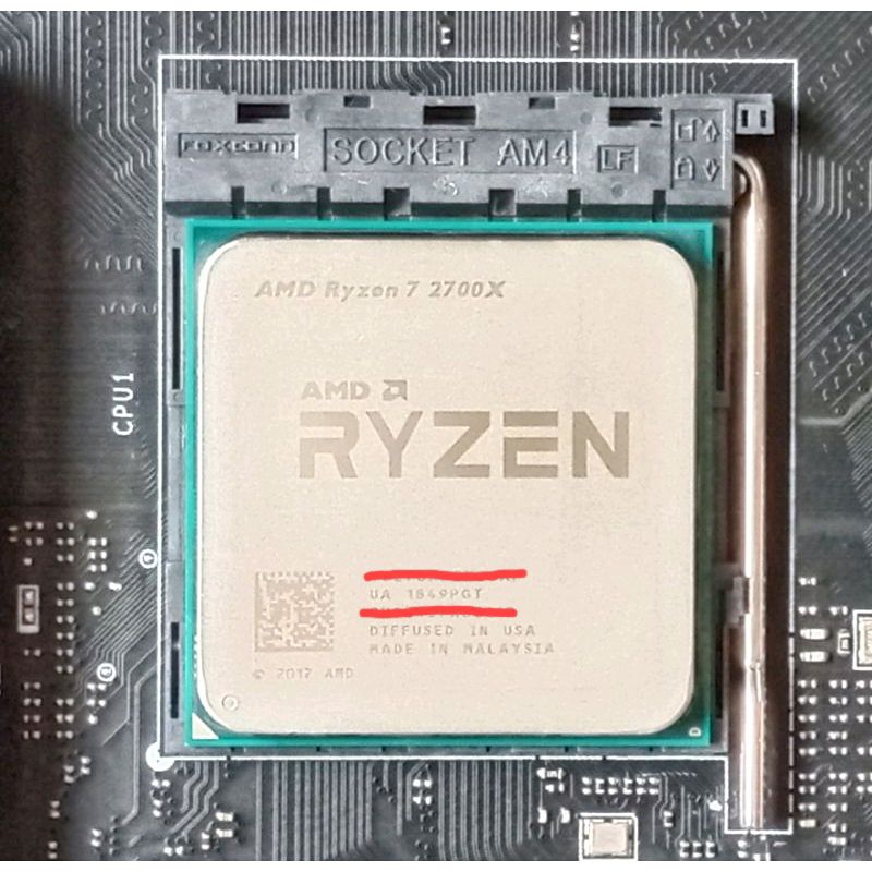 AMD R7-2700X 單處理器無風扇功能正常過保升級換下二手良品品項不錯