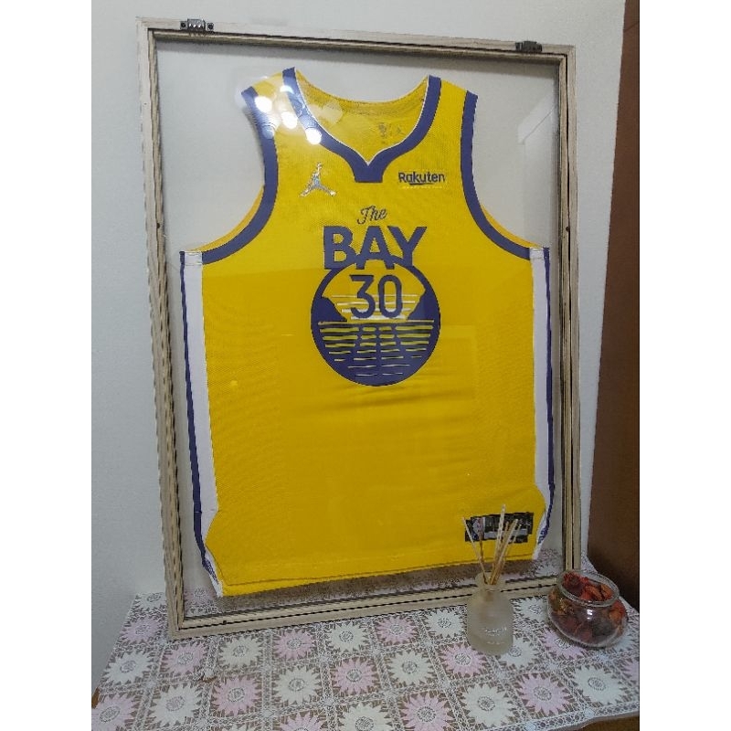 【收藏家先生】｜NBA｜簽名球衣｜ Stephen Curry 75週年紀念款 宣告版AU球衣 親筆簽名加簽座右銘 | 蝦皮購物