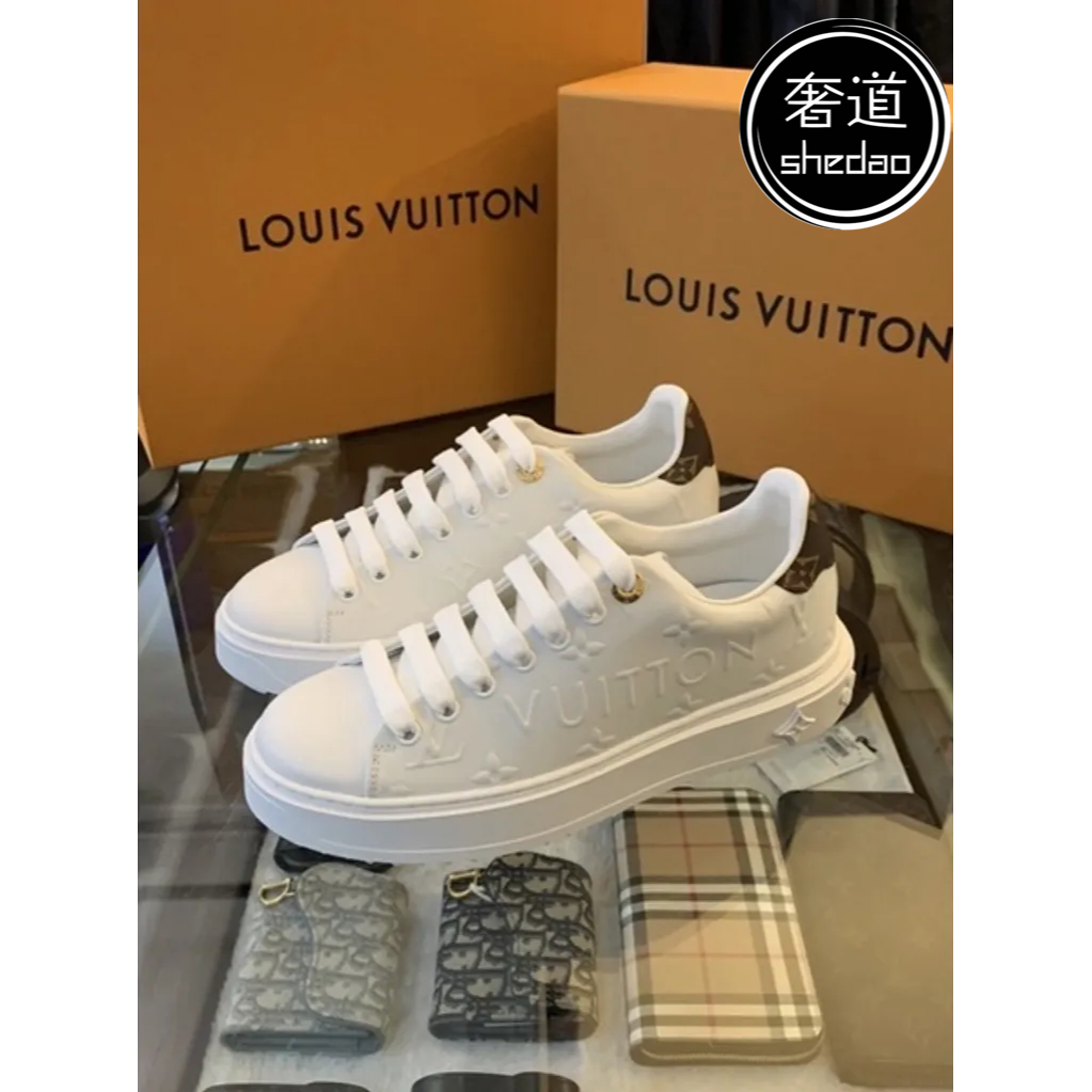 Louis Vuitton 1AADMW Time Out Sneaker , White, 36.5