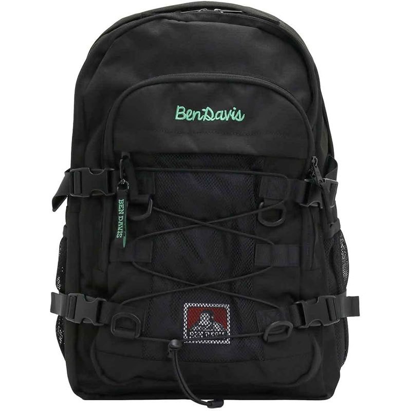 BEN DAVIS BDW-8304-71 STREET DAYPACK 大容量多夾層電腦後背包(黑底綠