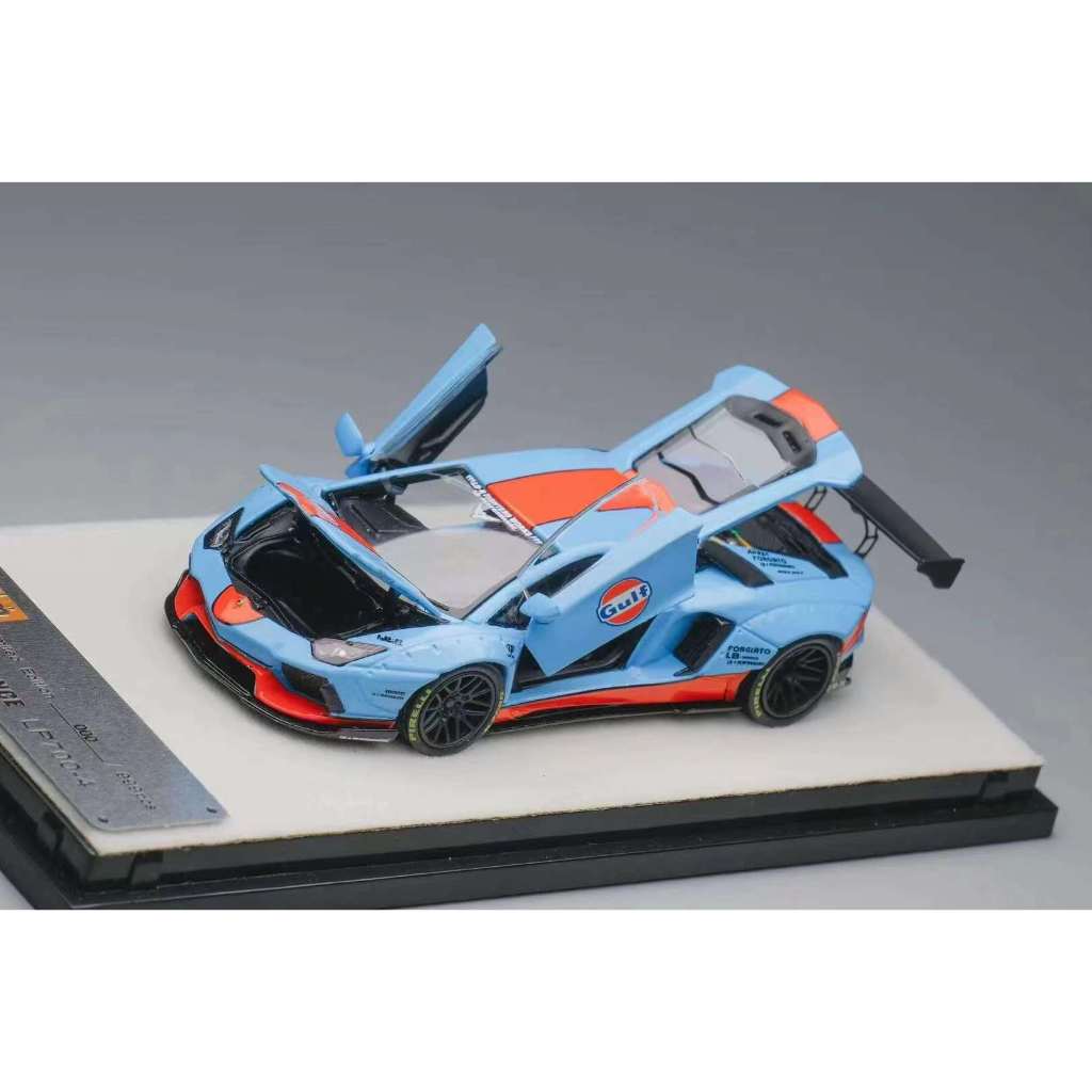 模例】PGM 1/64 LBWK Lamborghini Aventador LP700-4 GULF塗裝 模例】PGM 1/64 LBWK Lamborghini Aventador LP700-4 GULF塗裝