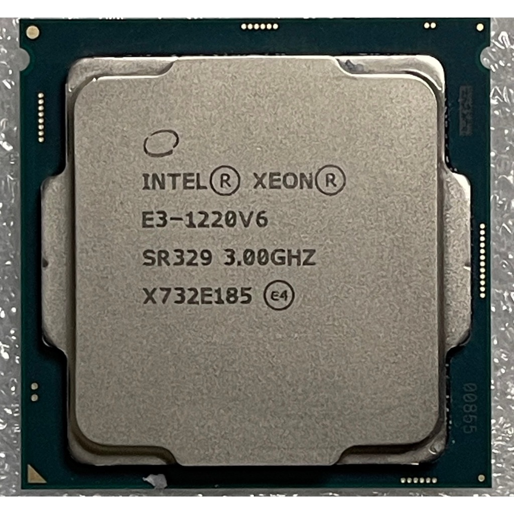 INTEL XEON E3-1220 V6 SR329 3.00GHZ 8MB 1151 腳位| 蝦皮購物