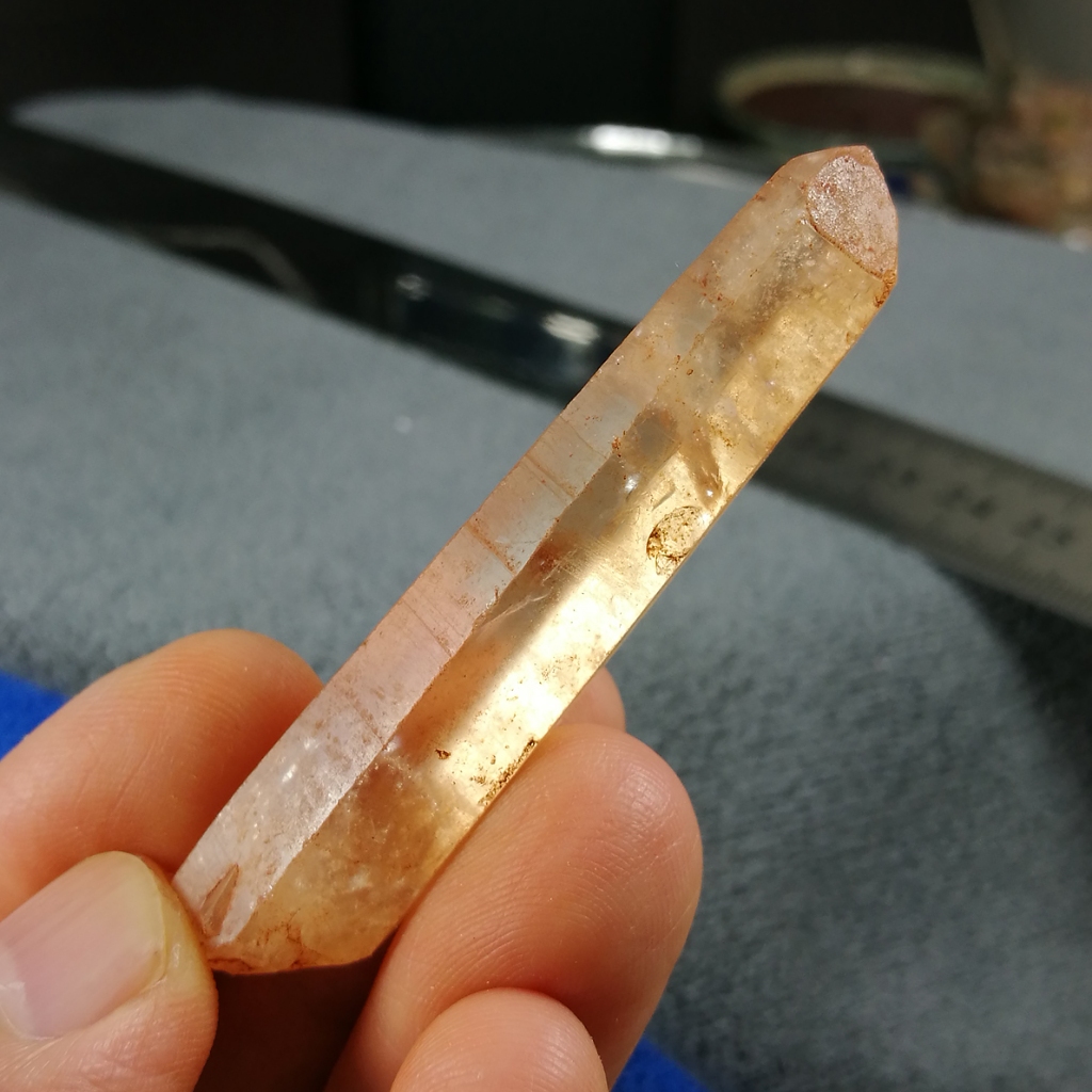 友克鑫礦業]超值晶礦51-100-橘子水晶Tangerine Quartz 水晶柱晶柱原礦