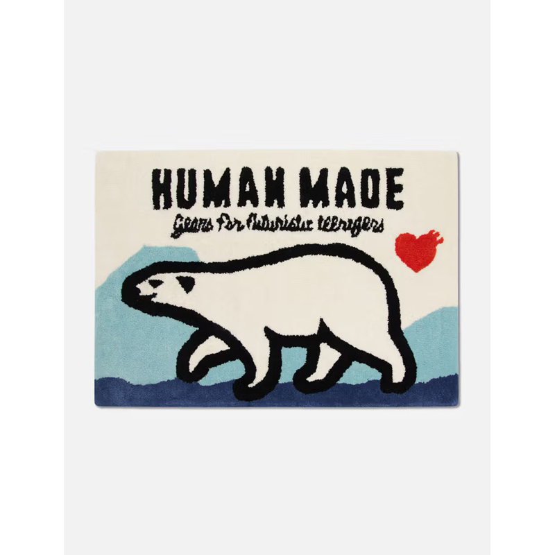 Human Made Polar Bear Rug 北極熊腳踏墊地墊藍色款限量現貨| 蝦皮購物