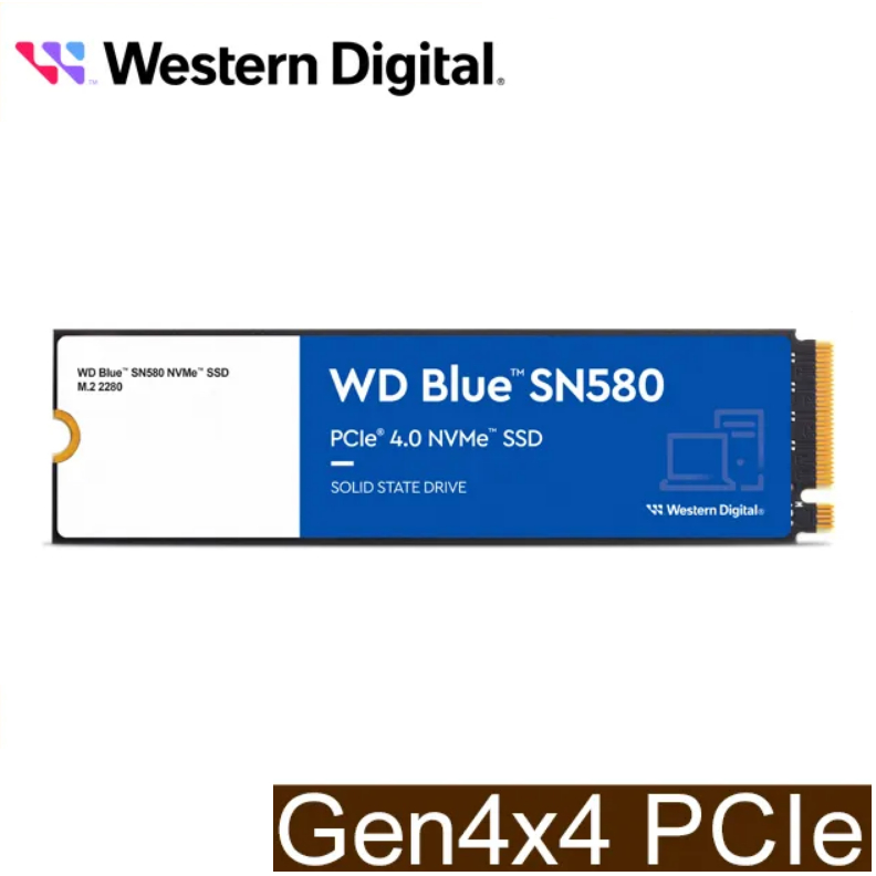 WD 藍標SN580 500GB 1TB M.2 PCIe 4.0 NVMe SSD | 蝦皮購物