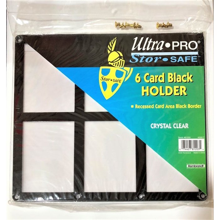 ULTRA PRO 6連式 6格 螺絲 卡夾/卡磚/黑邊框 適用-球員卡 NBA MLB 遊戲王 寶可夢 魔術卡 | 蝦皮購物
