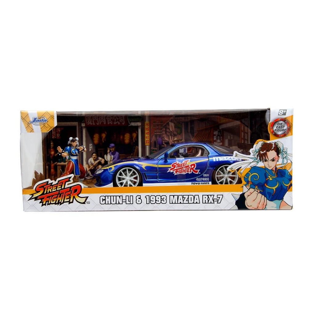 🔥成品潮玩🔥Jada Toys Street Fighter 快打旋風 1:24合金車+春麗公仔