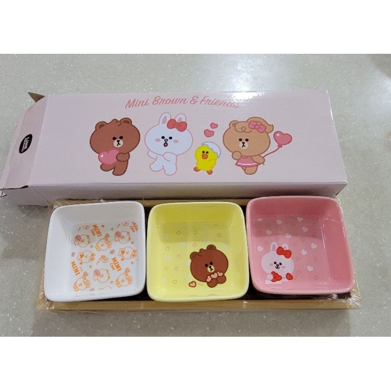 全新現貨 復興SOGO LINE FRIENDS 友好食光 餐盤碟組 陶瓷 | 蝦皮購物