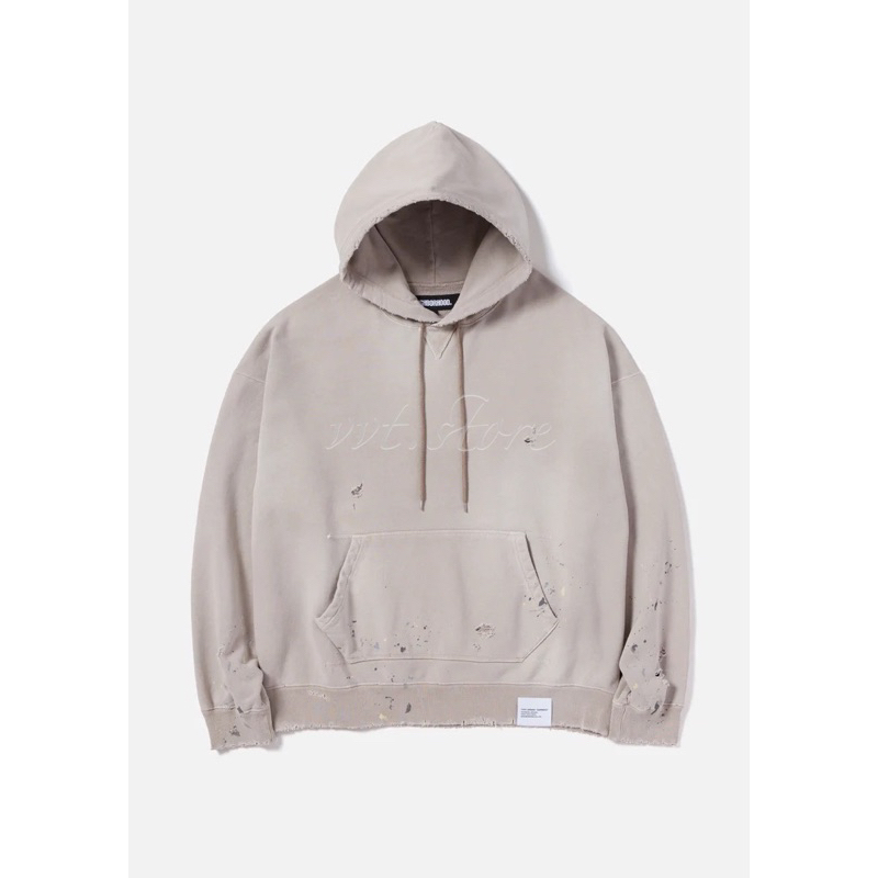 NEIGHBORHOOD 23AW DAMAGE SWEATPARKA LS 水洗破壞長袖帽T 帽衫