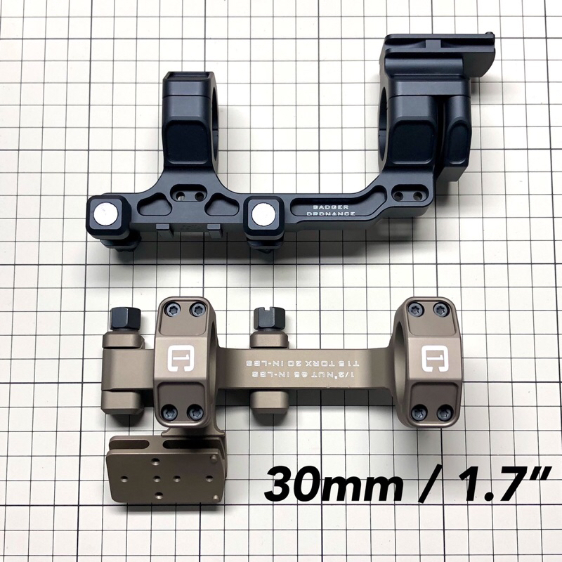 【Mr.W-現貨】復刻 BADGER C1 樣式 一體式增高座 & RMR/T2 mount (30mm/1.7