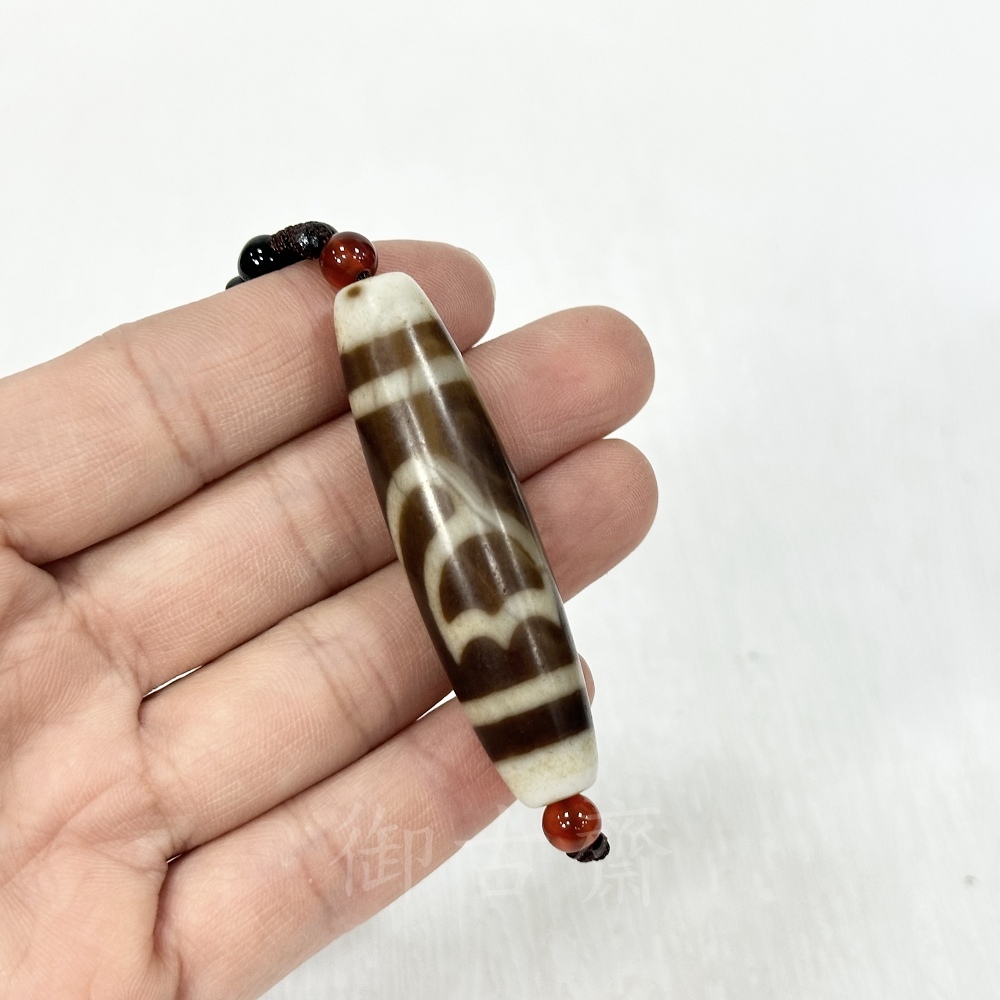 御古齋】精選天然西藏瑪瑙帶眼天珠項鍊開運提升正能量增強磁場消災解厄