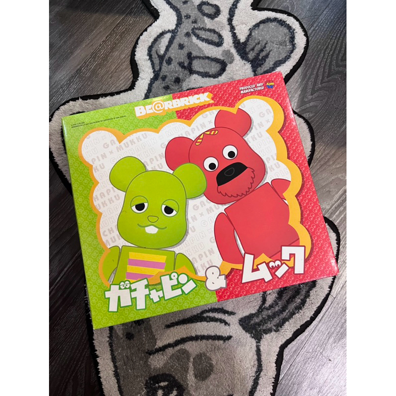 BLS • be@rbrick x Hirake! Ponkikki 400% Gachapin & Mukku 一組