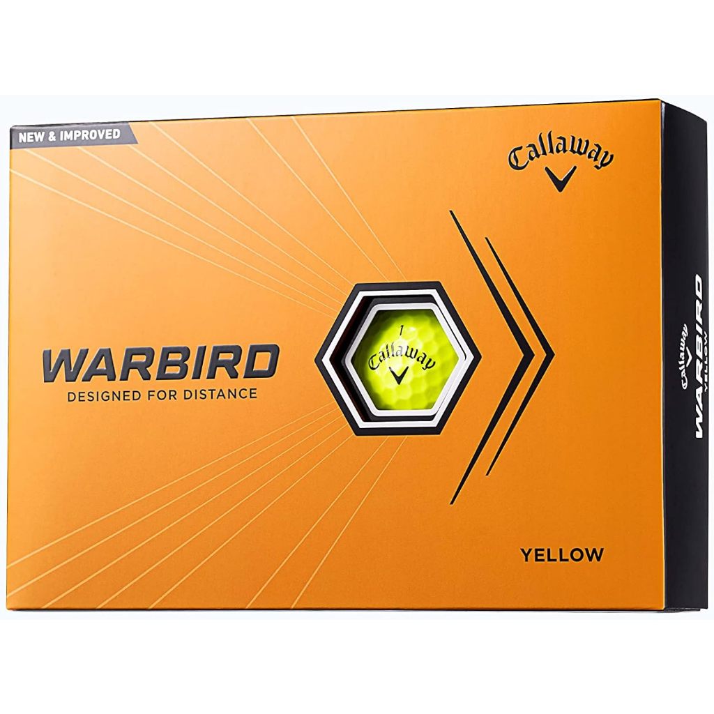 2023新款 螢光色 日版 CALLAWAY WARBIRD 高爾夫球 大球芯設計 高反彈 高能量球芯 螢光黃
