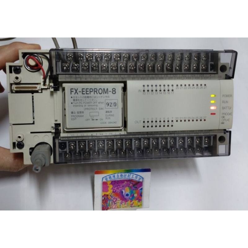 🌞二手現貨保固MITSUBISHI三菱 FX2N-48MR-ES/UL繼電器 入/出24點FX-EEPROM-8記憶卡