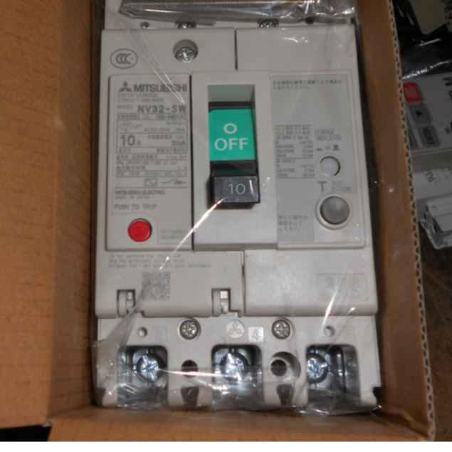 Mitsubishi EARTH leakage breaker 100-440VAC NV32-SVF 3P 15A 30mA | eBay