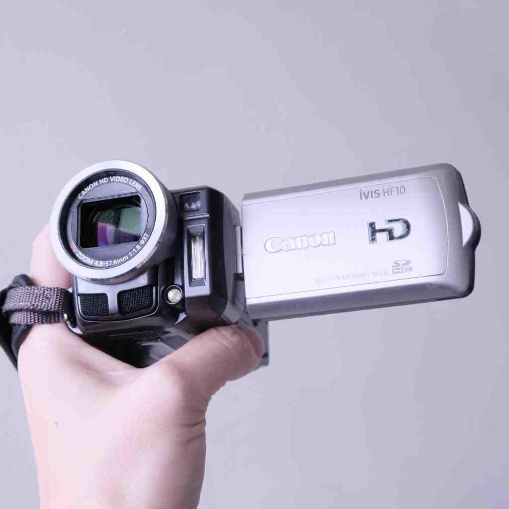 Canon iVIS HF 10 DV 早期CMOS HD高清攝影機/ 數位相機(翻轉螢幕自拍