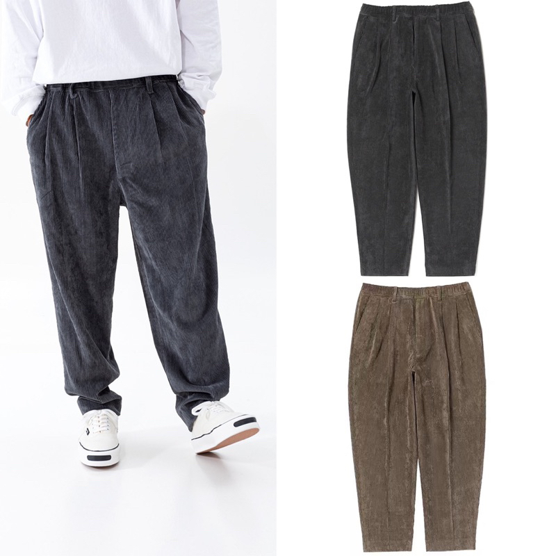 N.HOOLYWOOD WIDE TAPERED EASY SLACKS 23AW 日本制燈芯絨褲| 蝦皮購物