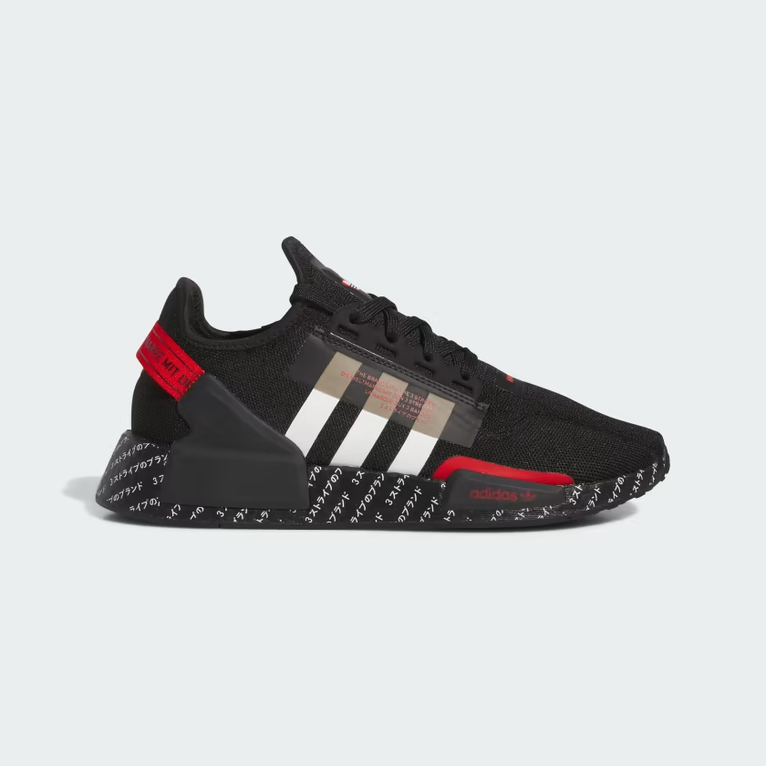 Adidas nmd black hotsell and red and blue