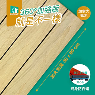 【新色上市】5入裝免運INOVAR 伊諾華 戶外地板 DIY卡扣式 雙擠360 塑木地板 防水地板 拼接 陽台 露臺