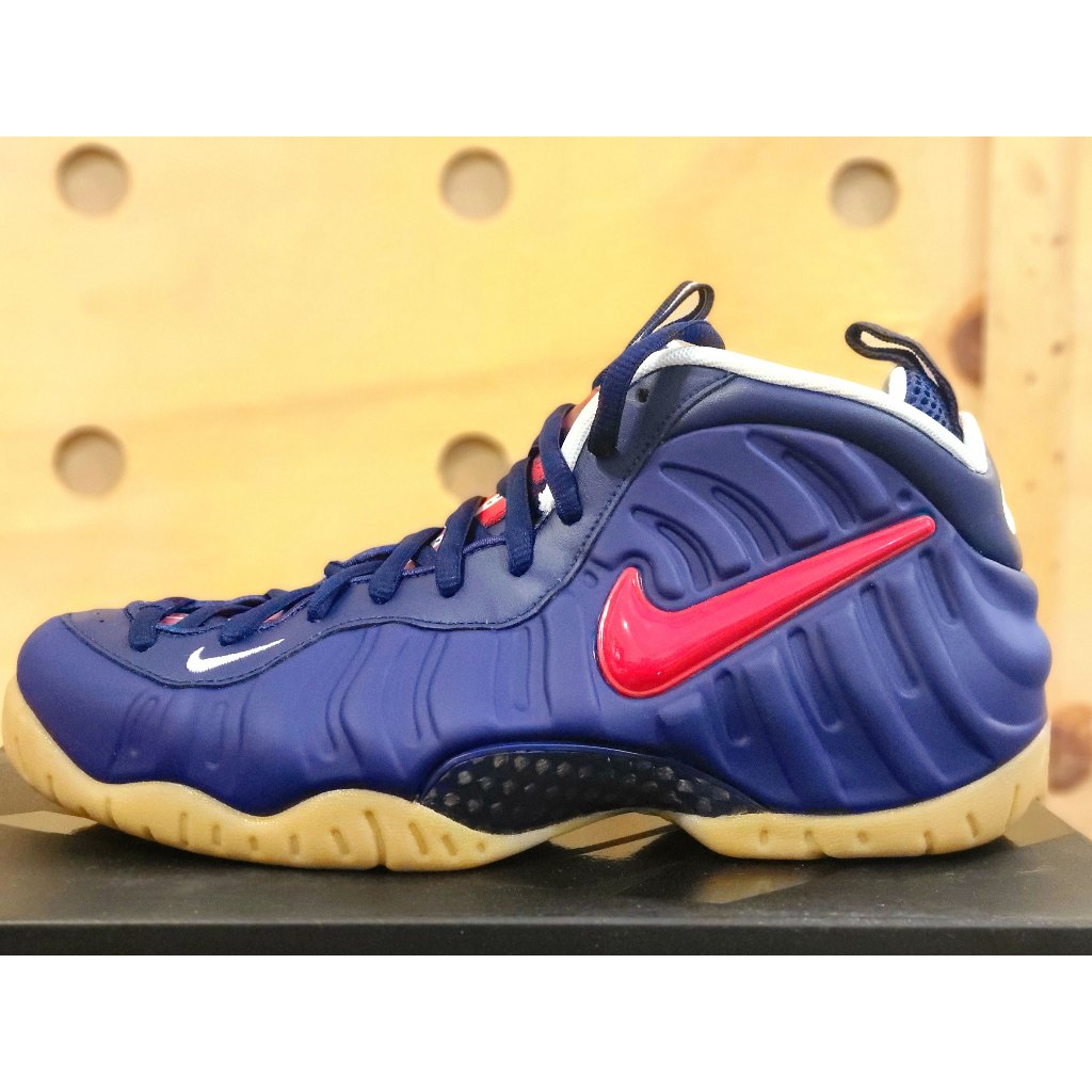 Nike Air Foamposite Pro 太空鞋 藍紅 籃球鞋 CJ0325-400 US8.5(26.5cm)