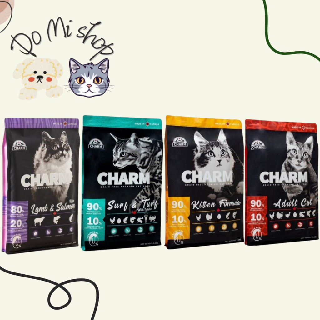 【加拿大 CHARM 野性魅力】貓糧 貓飼料 天然飼料 貓主食 挑嘴 幼貓/成貓/海陸/羊肉鮭魚 (買1包送雞腿1隻) | 蝦皮購物