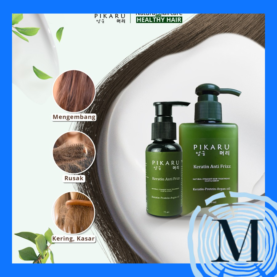PIKARU anti frizz pelurus rambut Keratin Treatment MKBT132 | 蝦皮購物