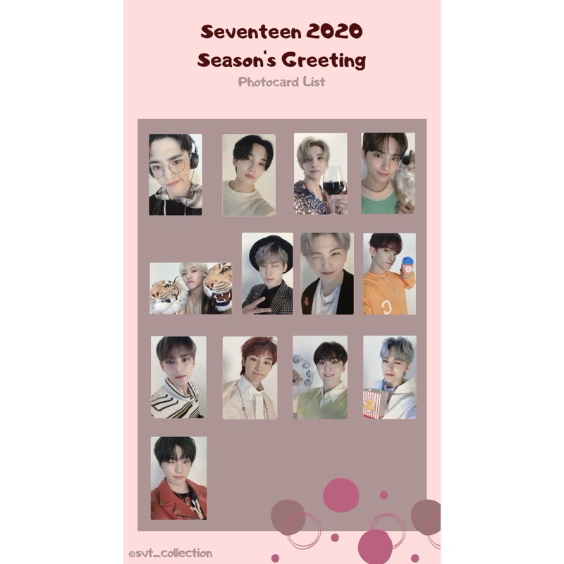 SEVENTEEN シーズングリーティング 2020 SEVENTEEN シーズングリーティング 2020 SEVENTEEN セブチ