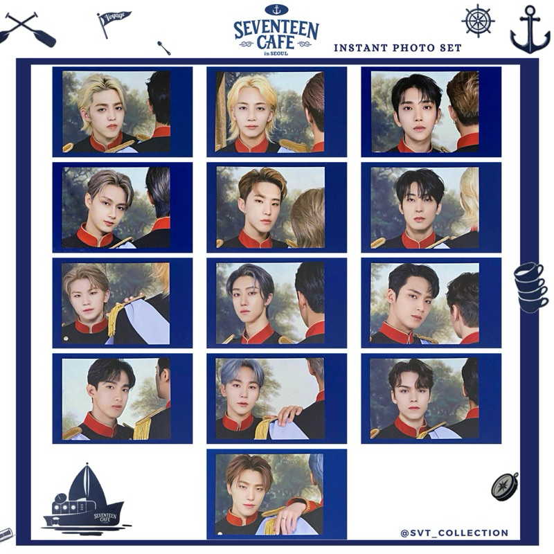 SEVENTEEN CAFE IN SEOUL 首爾咖啡廳小卡鐵盒卡甜品卡餐墊卡| 蝦皮購物