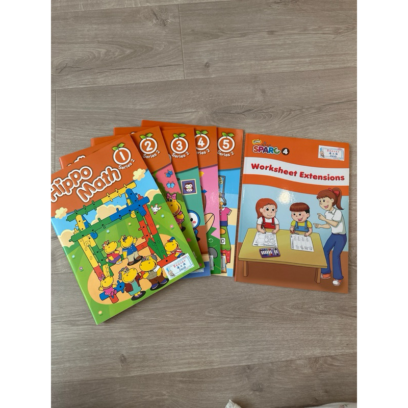Hess 何嘉仁 hippo math / little sparc worksheet 4 全美小班課堂練習全新 | 蝦皮購物