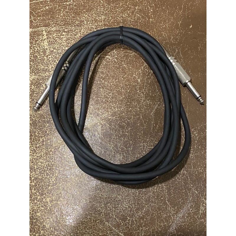 211-二手 LIVE LINE super noiseless cable 兩端6.3mm直頭訊號線， 長度3公尺多 | 蝦皮購物
