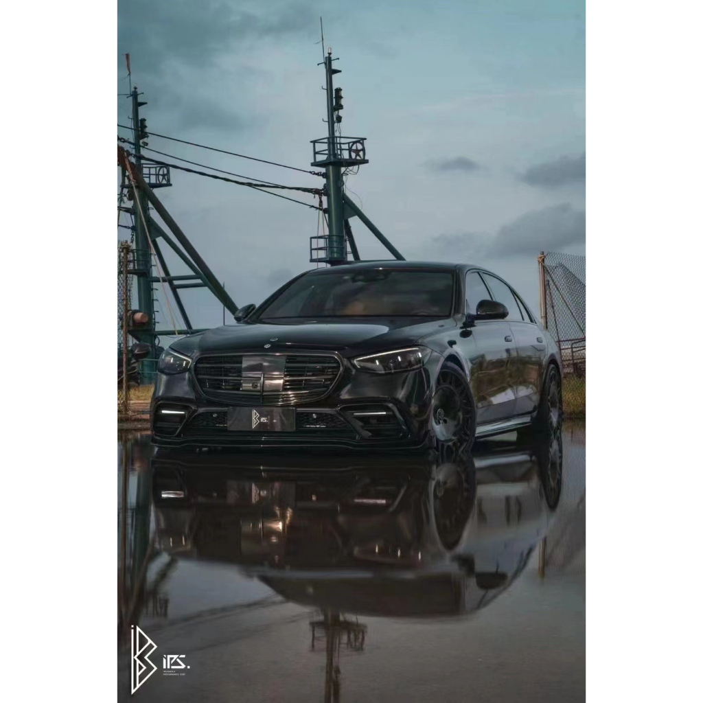 【亞諾車酷】Benz S450 W223 Brabus 碳纖維 前下巴 風口 日型燈 後下巴 尾飾管 尾翼 | 蝦皮購物