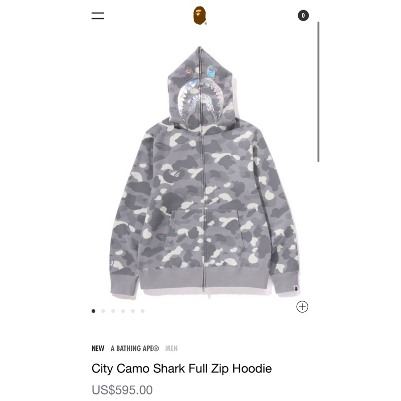 Sweat à Capuche Intégral A Bathing Ape Classics 2008 Kyoto City Camo - Taille XXL Neuf