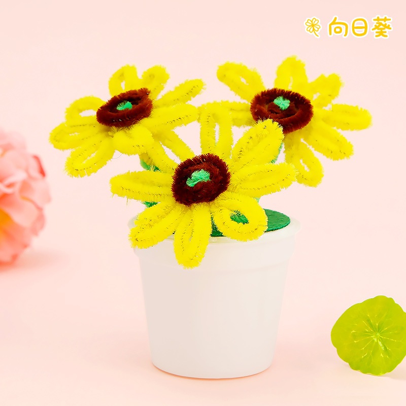 毛根小花盆栽∣DIY材料包 美勞 手作材料包 手工扭扭棒盆栽 兒童DIY 毛根盆栽 兒童手作 幼兒園 安親班 | 蝦皮購物