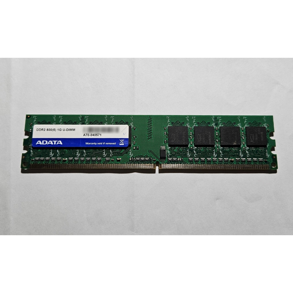 A-DATA 威剛 DDR2 800 1GB 桌上型 DDR-II 記憶體 雙面顆粒 | 蝦皮購物