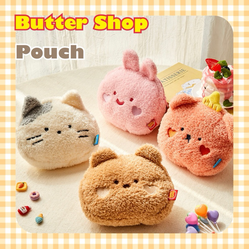 現貨 ️ 收納包 化妝包 錢包 Butter shop 牛奶貓 草莓兔 楓糖熊 butter family | 蝦皮購物