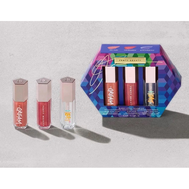 現貨 Fenty Beauty 聖誕限量組 豐唇蜜三入組 控油打底組 修容二入組 Amber | 蝦皮購物