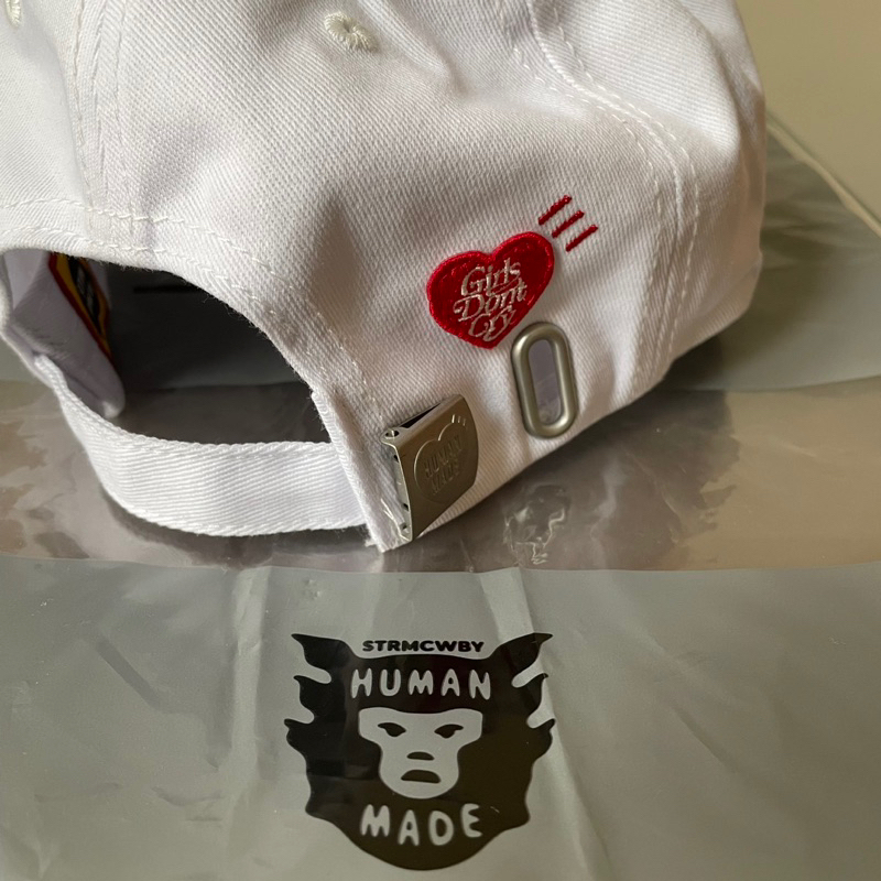 Human Made ♥彡x Girls Don't Cry 6PANEL Cap 白色老帽