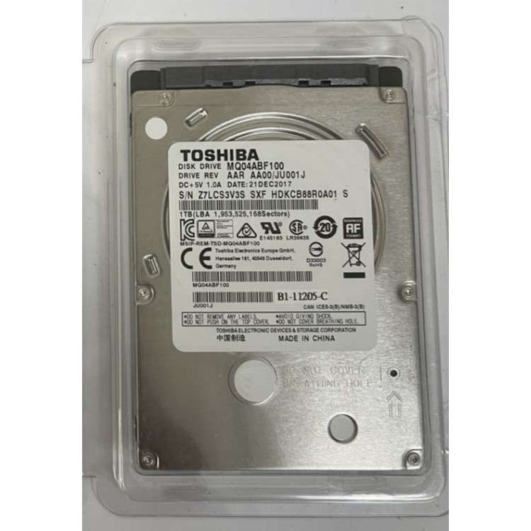 TOSHIBA MQ04ABF100 1T 2.5