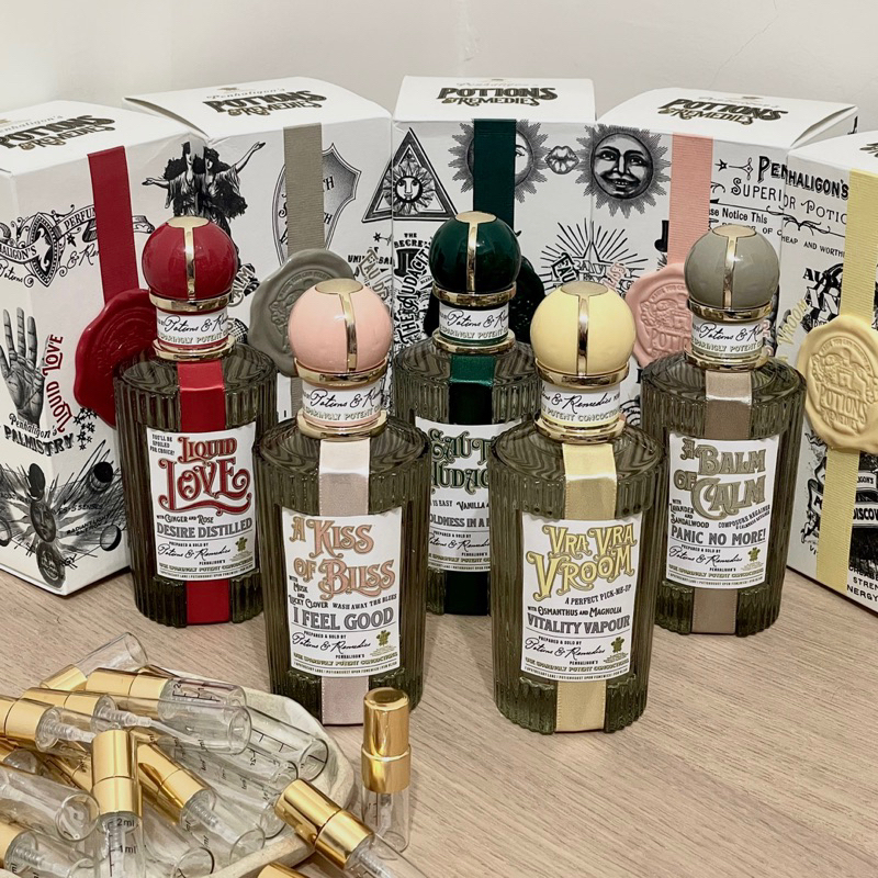 𝐀𝐇 𝐒𝐭𝐮𝐝𝐢𝐨現貨┇2ml 5ml 噴霧玻璃瓶附Penhaligons潘海利根魔藥香氛 心靈奇境 靜謐之香 幸福之吻 | 蝦皮購物